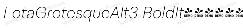 LotaGrotesqueAlt3 BoldIt字体转换